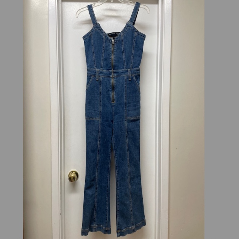 Veronica Beard Fayre Denim Jean Jumpsuit EUC - Picture 4 of 14